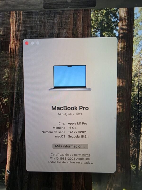 MacBookPro 2021 M1 PRO 16GB RAM 512SSD 14"! - Imagen 3