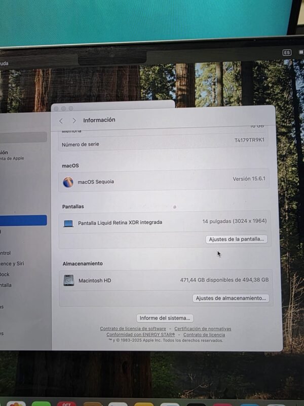 MacBookPro 2021 M1 PRO 16GB RAM 512SSD 14"! - Imagen 4
