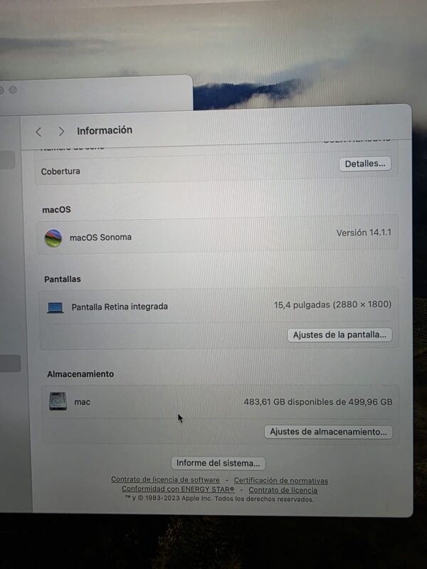 MacBookPro i9 15" 16GB RAM 500SSD 2018! - Imagen 4