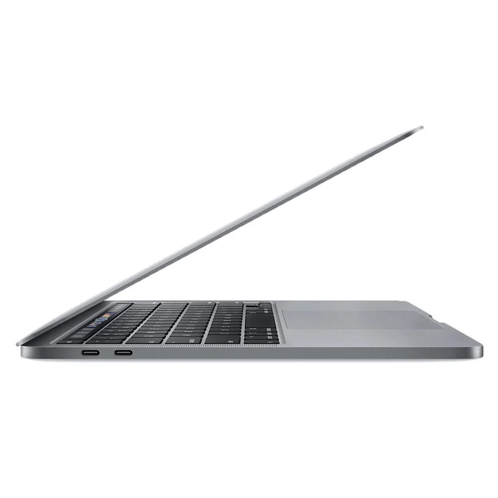 MacBook Pro 13 pulgadas (2016-2022) de perfil, con sus puertos