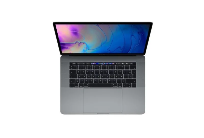 MacBook Pro 15 pulgadas (2016-2019) abierto, vista frontal