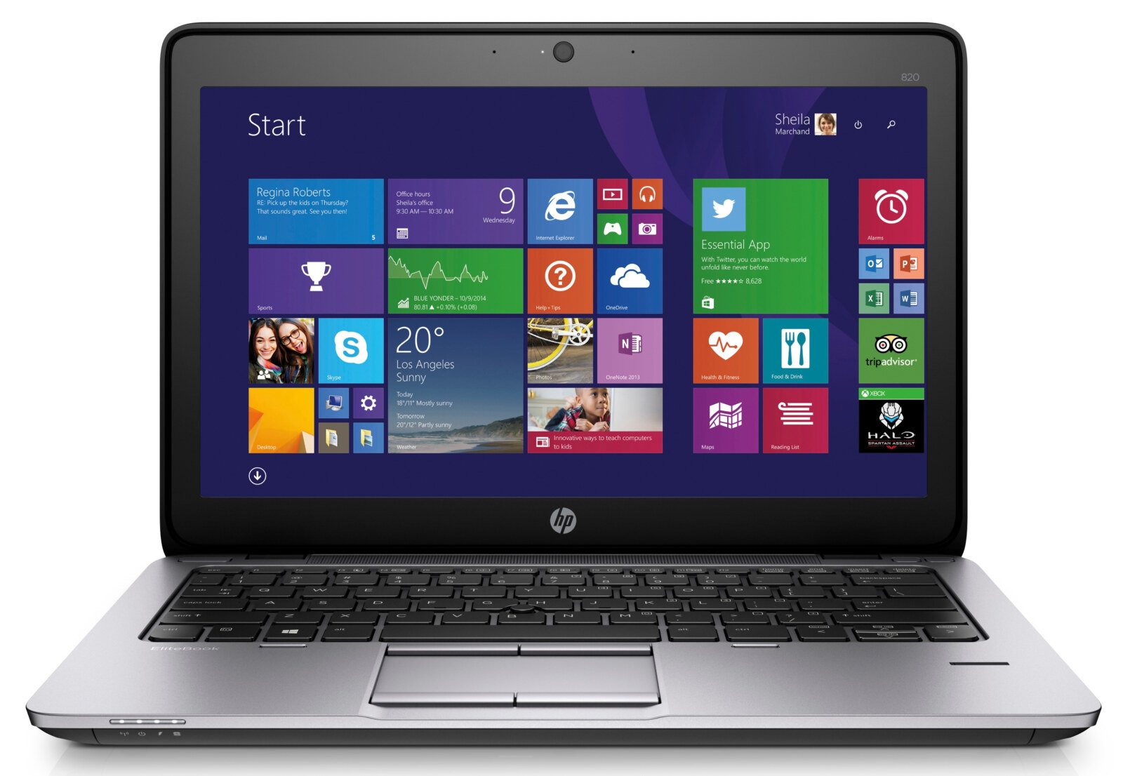 HP EliteBook 820 G1 12" de segunda mano · vista 2 de 6