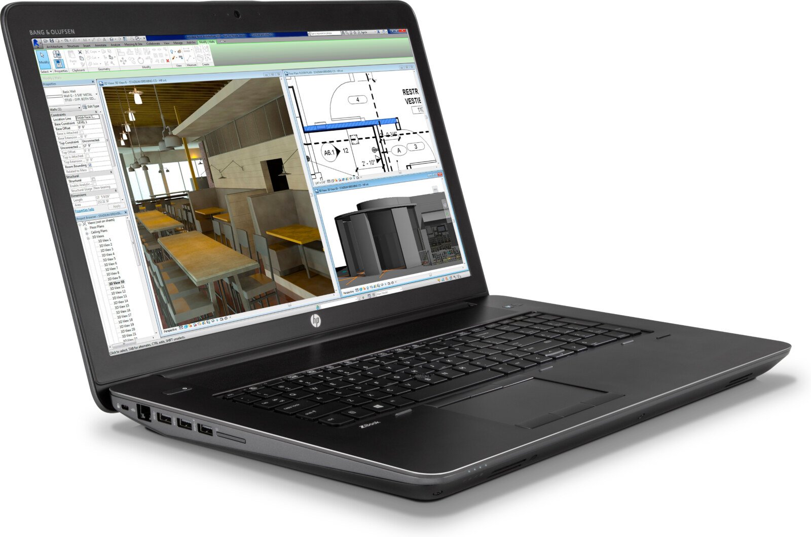 HP ZBook 17 G3 17" de segunda mano · vista 3 de 6